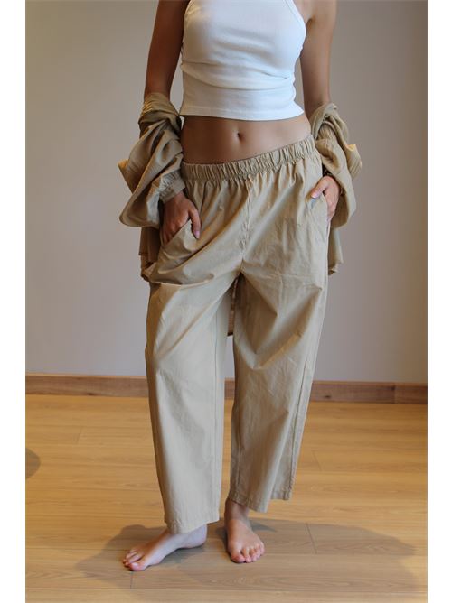 Pantalone ovetto in cotone DIECI MINUTI | TP40221